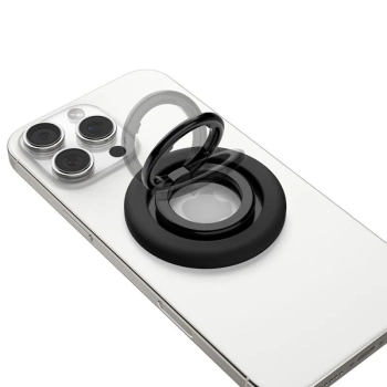 Spigen Nano Pop MagSafe Phone Ring - Magnetyczny uchwyt na palec z funkcją podstawki (Black Sesame)