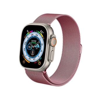 Crong Milano Steel - Pasek ze stali nierdzewnej do Apple Watch 38/40/41 mm (różowe złoto)