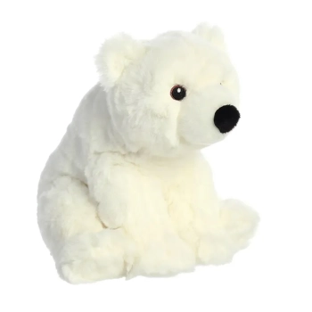 Eco Nation - Pluszowa maskotka / przytulanka Miś Polarny siedzący 19 cm Eco-Friendly