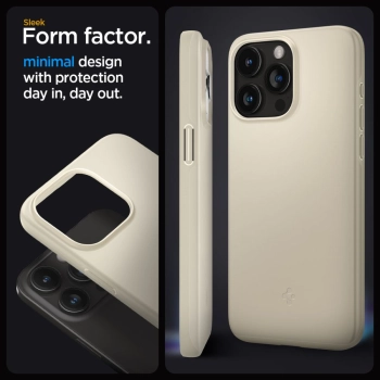 Spigen Thin Fit - Etui do iPhone 15 Pro (Beżowy)