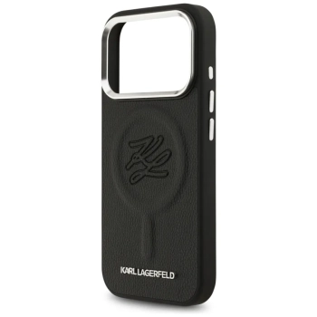 Karl Lagerfeld Initial & Metal Logo MagSafe - Etui iPhone 17 Pro Max (czarny)