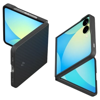 Spigen Airskin Aramid - Etui do Samsung Galaxy Z Flip 7 (Black)
