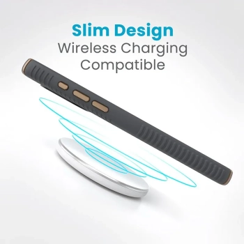 Speck Presidio2 Grip - Etui iPhone 15 Pro Max (Charcoal Grey / Cool Bronze / White)
