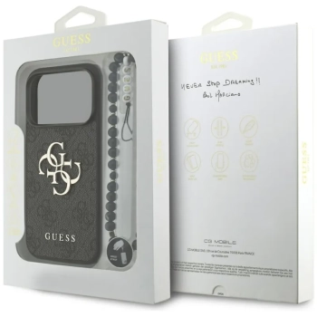 Guess 4G Strap 4G Classic Logo - Etui iPhone 17 Pro (czarny)