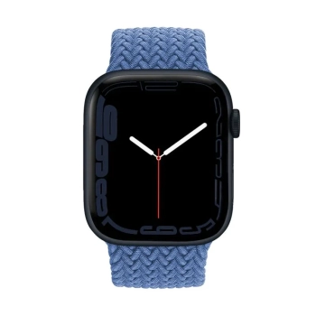 Crong Wave Band - Pleciony pasek do Apple Watch 42/44/45/49 mm (niebieski)