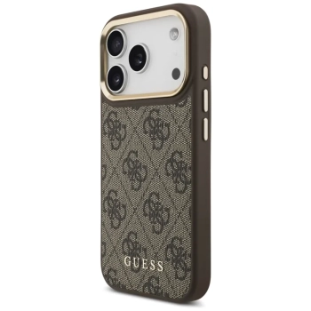 Guess Bundle Pack MagSafe 4G - Zestaw etui + portfel MagSafe do iPhone 17 Pro (brązowy)