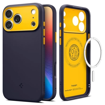 Spigen Nano Pop Mag MagSafe - Etui do iPhone 17 Pro (Blueberry Navy)