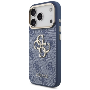 Guess 4G Big 4G Classic Logo - Etui iPhone 17 Pro (niebieski / złoty)