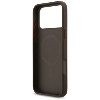 Guess 4G Circle Classic Logo MagSafe - Etui iPhone 17 Pro Max (brązowy)