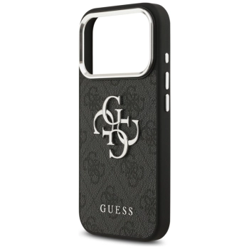 Guess 4G Big 4G Classic Logo - Etui iPhone 17 Pro Max (czarny / srebrny)
