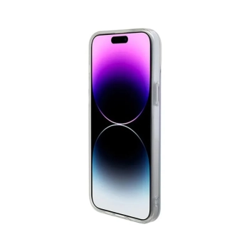 Guess IML Iridescent MagSafe - Etui iPhone 15 Plus (fioletowy)