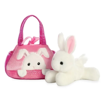 Fancy Pal - Pluszowa maskotka Króliczek PeekaBoo w różowej torbie 20 cm Eco-Friendly