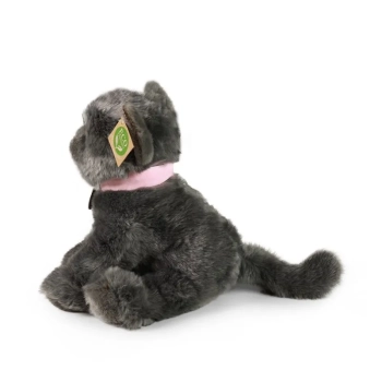 Rappa - Pluszowa realistyczna maskotka Kot szary siedzący 25 cm Eco-Friendly