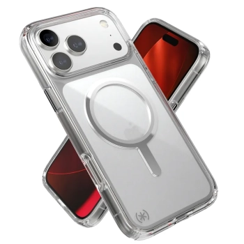 Speck Presidio Perfect Clear MagSafe - Etui iPhone 17 Pro Max (Clear / Silver)