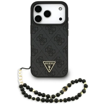 Guess 4G Strap Triangle Logo MagSafe - Etui do iPhone 17 Pro (czarny)