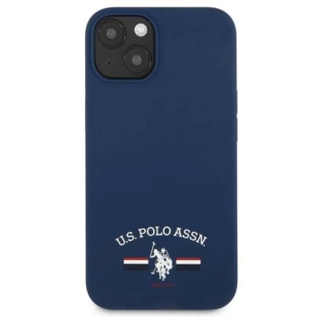 US Polo Assn Silicone Logo - Etui iPhone 13 mini (granatowy)