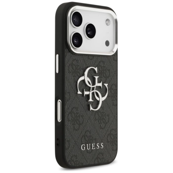 Guess 4G Big 4G Classic Logo - Etui iPhone 17 Pro Max (czarny / srebrny)