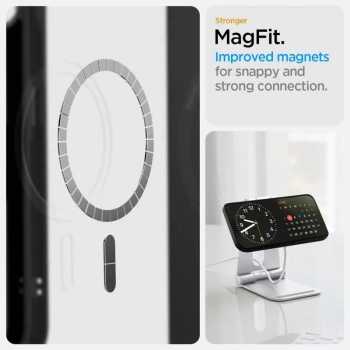 Spigen Liquid Air Mag MagSafe - Etui do iPhone 16e (Matte Black)