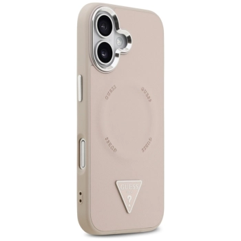Guess Triangle Logo MagSafe - Etui iPhone 17 (różowy)