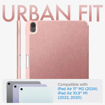 Spigen Urban Fit - Etui do iPad Air 11” M2 (2024) / iPad Air 10.9” (5-4 gen.) (2022-2020) (Rose Gold)