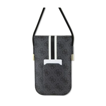 Guess 4G Stripes - Torebka crossbody na telefon (czarny)