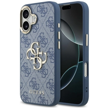 Guess 4G Big 4G Classic Logo - Etui iPhone 17 (niebieski / złoty)