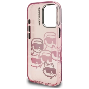 Karl Lagerfeld IML Multi K&C Head Pattern - Etui iPhone 16 Pro Max (różowy)