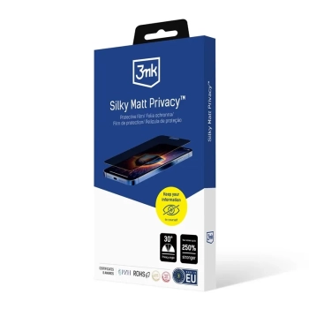 3mk Silky Matt Privacy - Matowa folia prywatyzująca do iPhone 17 Pro Max