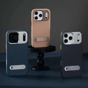Moshi Kameleon MagSafe - Etui iPhone 17 Pro Max z funkcją podstawki (Dusk Blue)