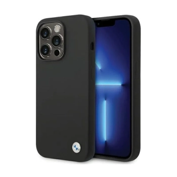 BMW Silicone Metal Logo - Etui iPhone 15 Pro Max (czarny)
