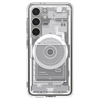 Spigen Ultra Hybrid Mag MagSafe - Etui do Samsung Galaxy S25 (Zero One White)