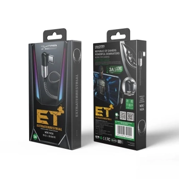 WEKOME WDC-142 Game Series - Kabel gamingowy USB-A do USB-C 3A Obrót o 180° 1 m (Tarnish)
