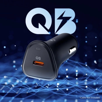 Spigen Essential EV301 - Ładowarka samochodowa USB-C PD 3.0 PPS 30W (Czarny)