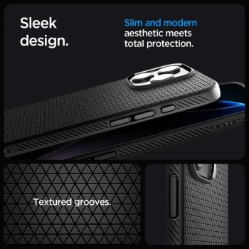 Spigen Liquid Air T Mag MagSafe - Etui do iPhone 16 Pro Max (Matte Black)