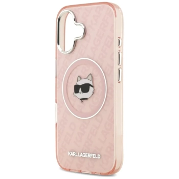 Karl Lagerfeld IML Choupette Head Logo MagSafe - Etui iPhone 17 (różowy)