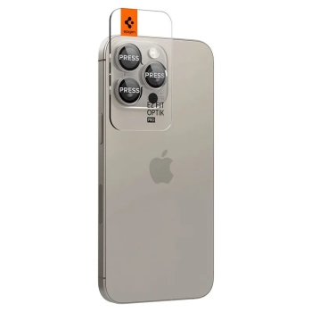 Spigen Optik.TR EZ Fit Camera Lens Protector 2-Pack - Szkło ochronne na obiektyw do iPhone 15 Pro / 15 Pro Max / iPhone 14 Pro / 14 Pro Max (2 szt) (N