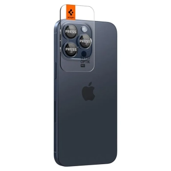 Spigen Optik.TR EZ Fit Camera Lens Protector 2-Pack - Szkło ochronne na obiektyw do iPhone 15 Pro / 15 Pro Max / iPhone 14 Pro / 14 Pro Max (2 szt) (B