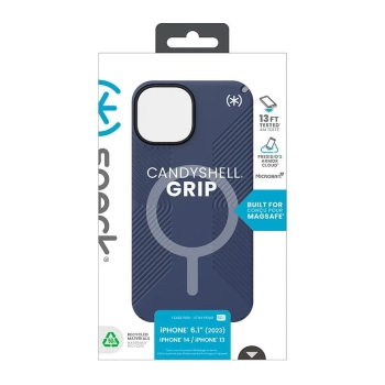 Speck Presidio2 Grip Magsafe - Etui iPhone 15 / iPhone 14 / iPhone 13 (Coastal Blue / Dustgrey / White)