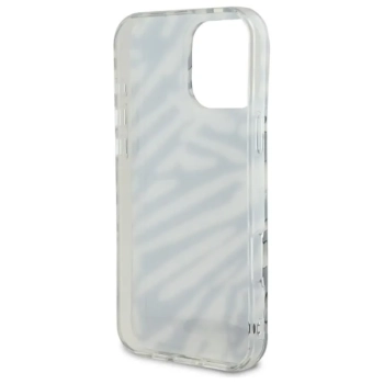Karl Lagerfeld IML Zebra Pattern & Cord - Etui iPhone 16 Pro (czarny)
