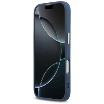 Guess 4G Big 4G Classic Logo - Etui iPhone 17 (niebieski / złoty)