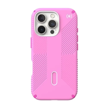 Speck Presidio2 Grip ClickLock & MagSafe - Etui iPhone 16 Pro (True Pink / Shocking Pink / White)