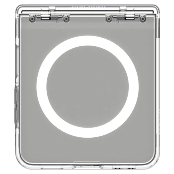 Spigen Ultra Hybrid Pro Mag MagSafe - Etui do Samsung Galaxy Z Flip 7 (Clear/White)