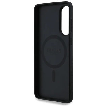 Guess 4G Ring Classic Logo MagSafe - Etui Samsung Galaxy S25 Edge (czarny)