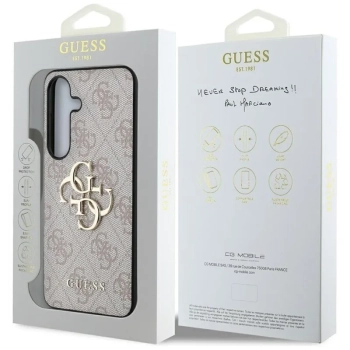 Guess Big 4G Logo Classic Logo - Etui do Samsung Galaxy S25+ (różowy)