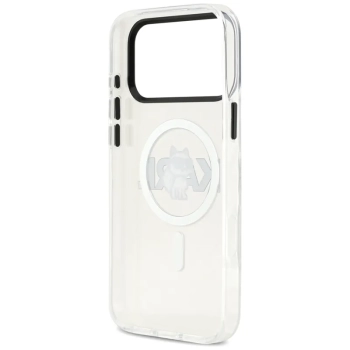 Karl Lagerfeld IML Choupette Sketch Logo MagSafe - Etui iPhone 17 Pro (przezroczysty)