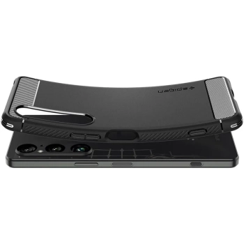 Spigen Rugged Armor - Etui do Sony Xperia 1 VI (Matte Black)