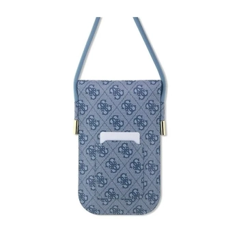 Guess 4G Metal Script Logo - Torebka crossbody na telefon (niebieski)