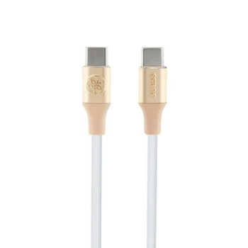 Guess Ebossed Logo - Kabel USB-C do USB-C Fast Charging 1.5m (złoty)
