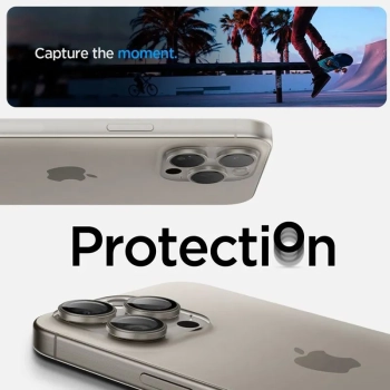 Spigen Optik.TR EZ Fit Camera Lens Protector 2-Pack - Szkło ochronne na obiektyw do iPhone 15 Pro / 15 Pro Max / iPhone 14 Pro / 14 Pro Max (2 szt) (N