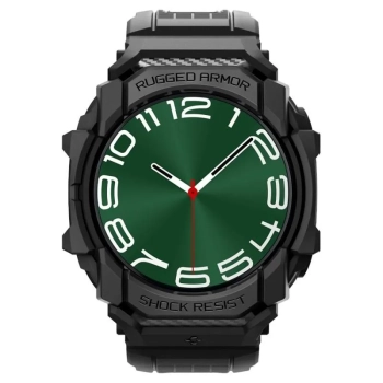 Spigen Rugged Armor Pro - Pasek + etui do Samsung Galaxy Watch Ultra 47 mm (Matte Black)
